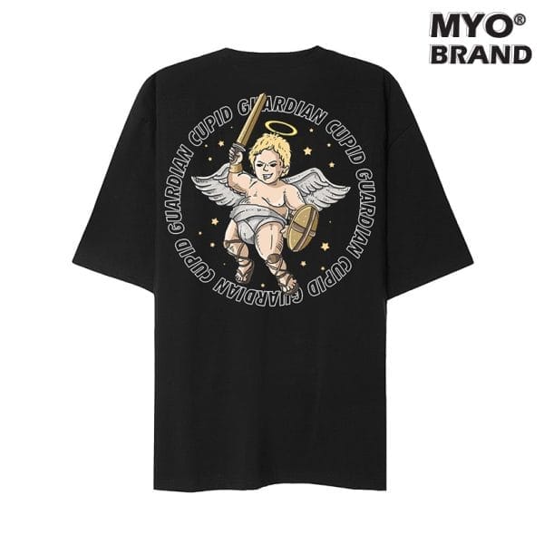 Áo Phông Đôi MYO Vải Cotton In Hình Guardian Cupid 2683