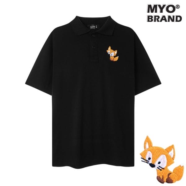 Áo Polo Cá Sấu Cotton MYO Thêu Hình Cáo