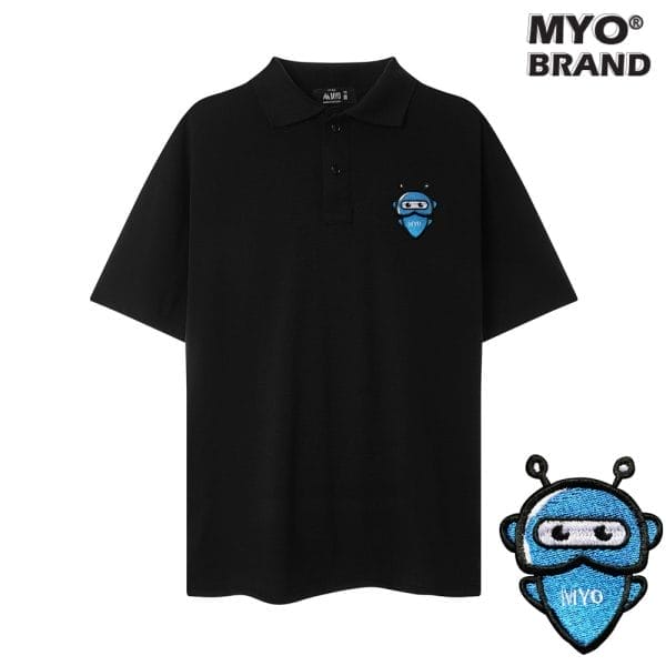 Áo Polo Nam Tay Lỡ Đẹp MYO Thêu Robot