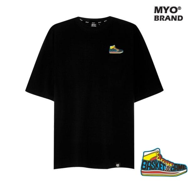 Áo Thun Nam Cổ Tròn MYO Vải Cotton In Hình Basketball