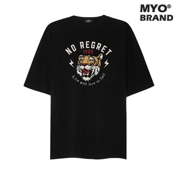 Áo Thun Nam Tay Lỡ MYO Vải Cotton In Hình Tiger 2695