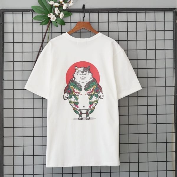 Áo Thun Myo In Mèo Yakuza