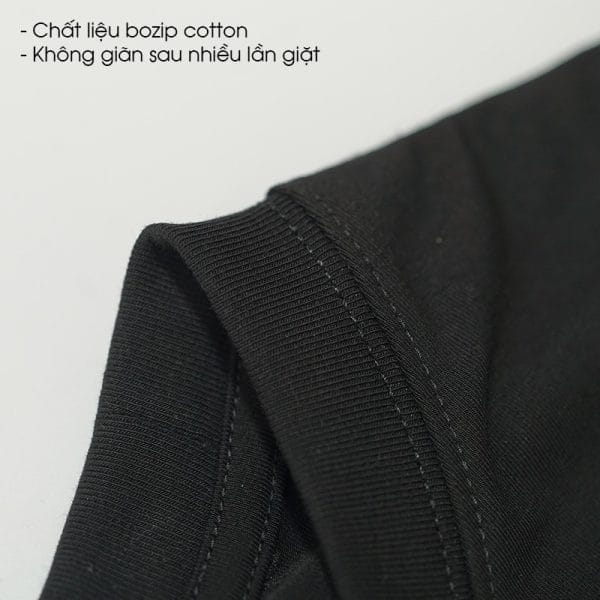 Vải Thun cổ đen