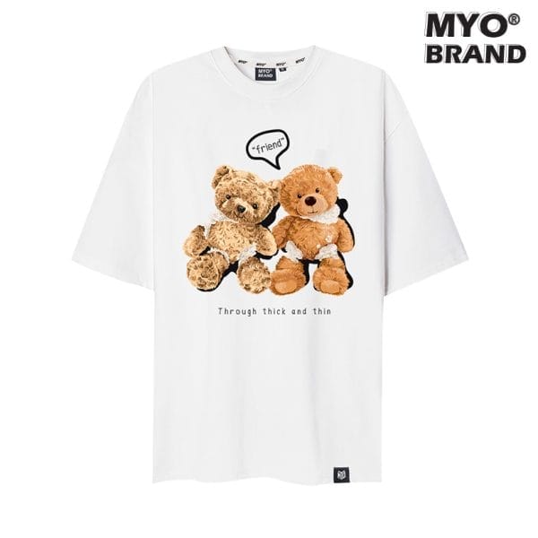 Áo Thun Tay Lỡ MYO Teddy Friend Forever