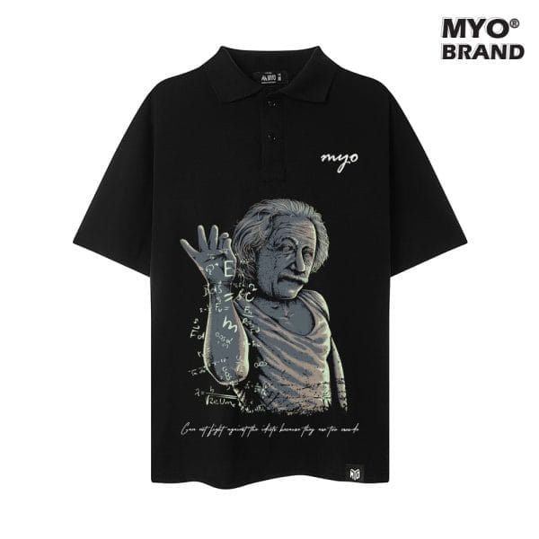 Áo Polo Form Rộng MYO In Albert Einstein Q013