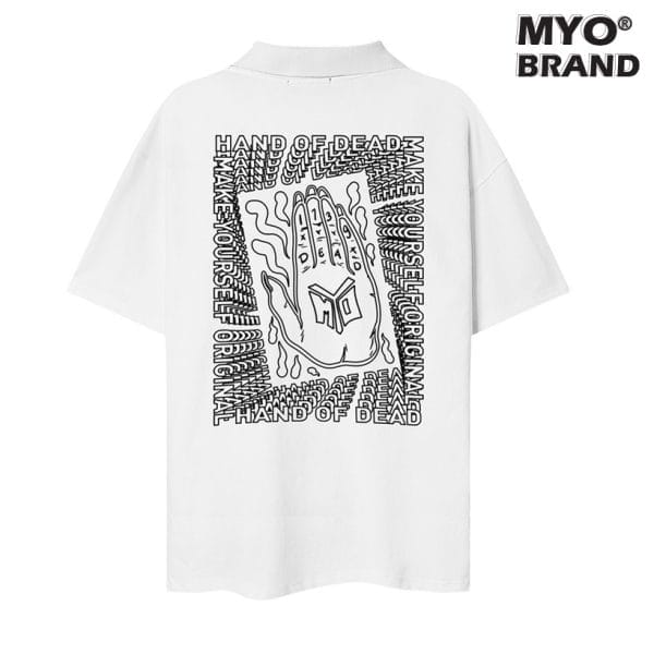 Áo Polo Form Rộng MYO In  HAND OF DEAD