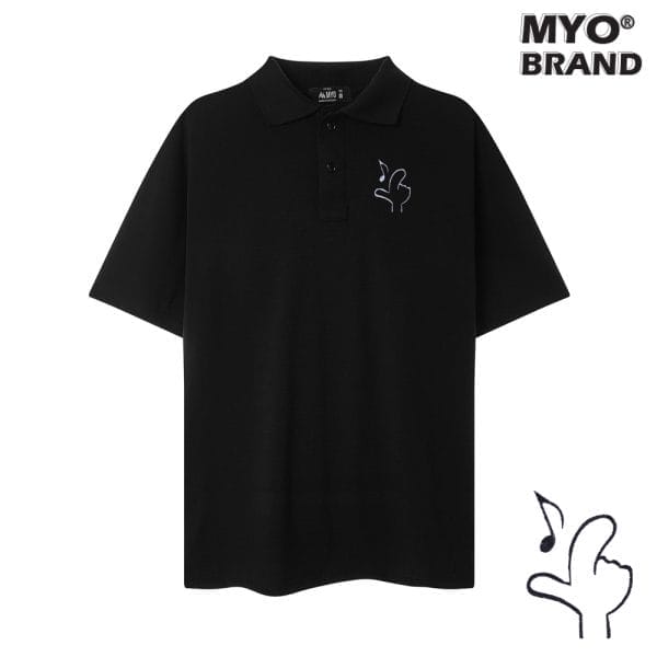Áo Polo Form Rộng MYO Thêu HÌNH NỐT NHẠC