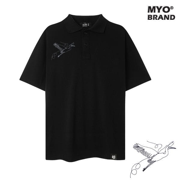 Áo Polo Form Rộng MYO Thêu CRANE