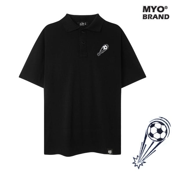 Áo Polo Form Rộng MYO Thêu Hình Bóng Đá M007