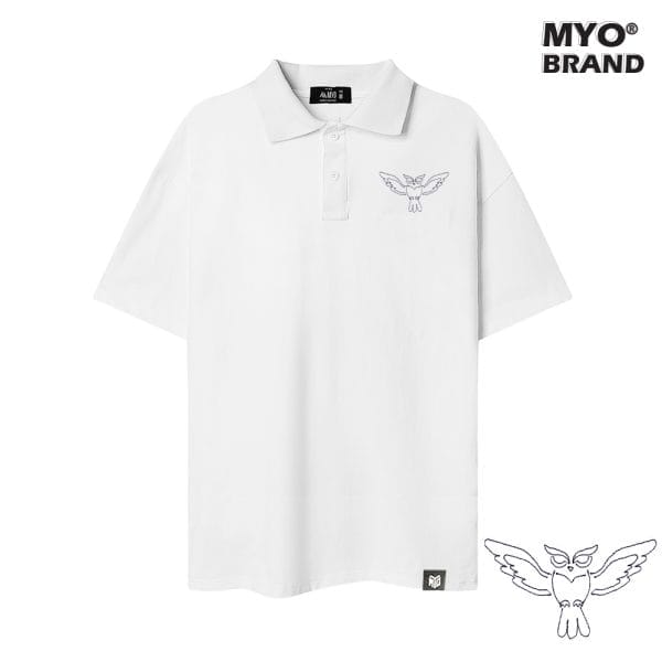 Áo Polo Form Rộng MYO Thêu Hình Cú