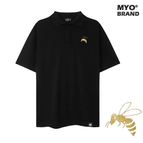Áo Polo Form Rộng MYO Thêu Hoa Ong P007
