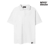 Polo cotton trang truoc